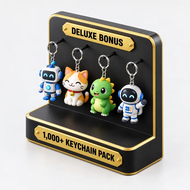 1,000+ custom keychain STL files
